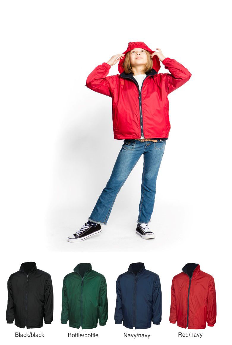 Uneek UC606 Childrens premium reversible fleece jacket